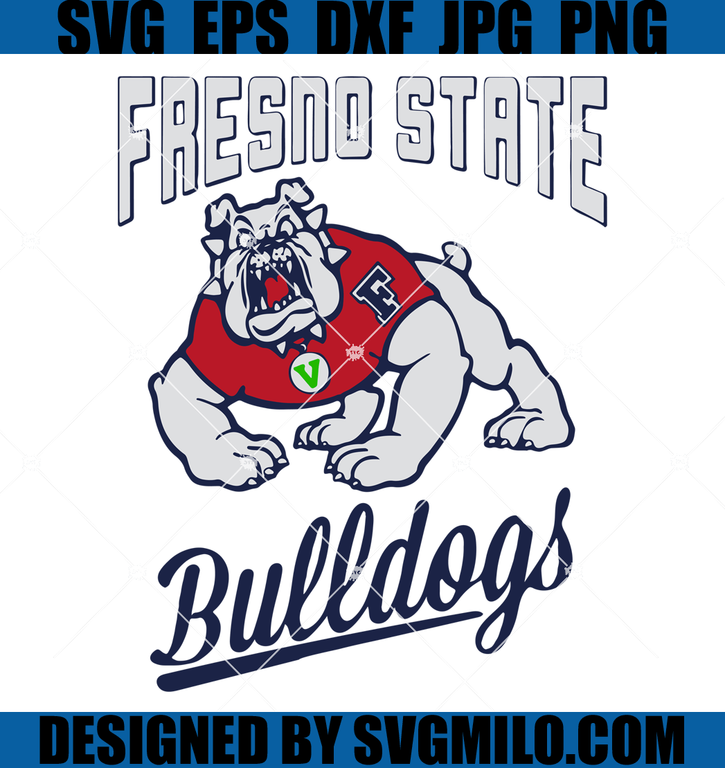 Fresno State Bulldogs Svg, Bulldog Svg, Dog Svg