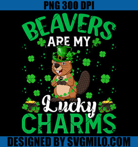 Funny Beavers Are My Lucky Charms PNG, Beaver Patrick PNG