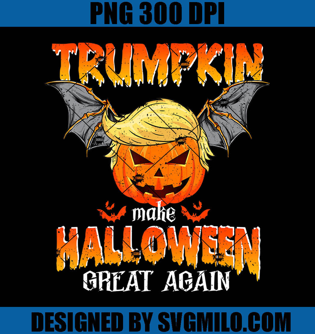 Funny Trumpkin PNG, Trumpkin Make Halloween Great Again PNG