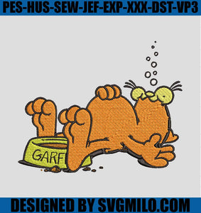 Garfield-Embroidery-Design