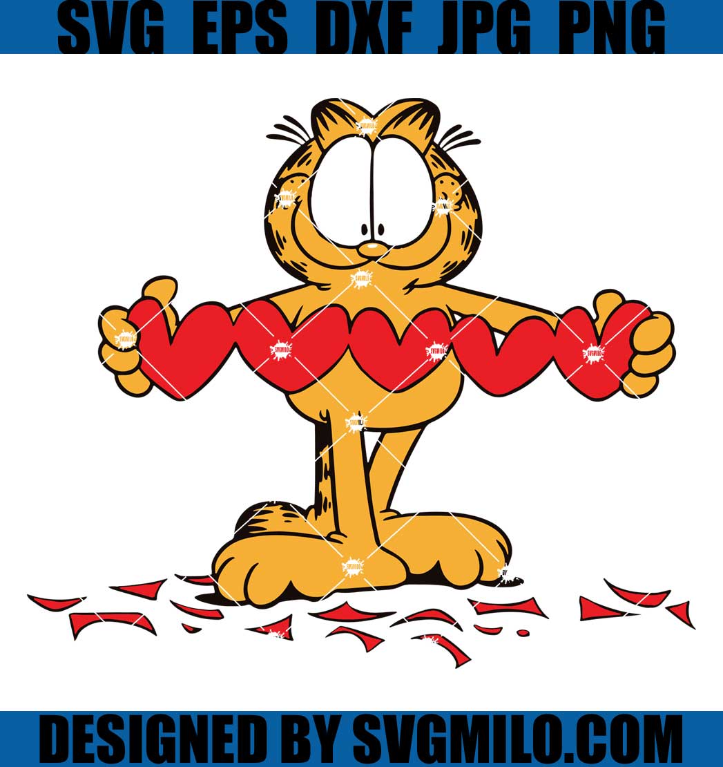 Garfield-Holding-Heart-Stance-Svg_-Garfield-Svg_-Heart-Garfield-Svg