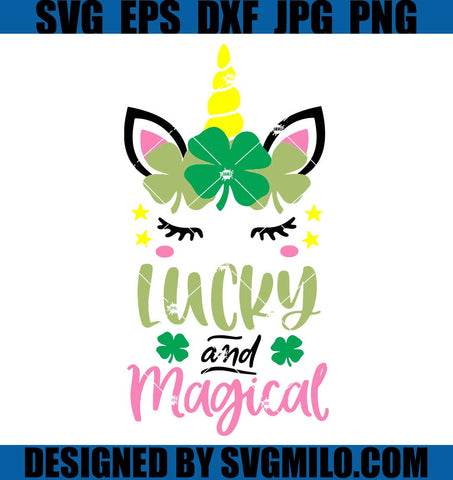 Girl-St-Patricks-Day-SVG_-St-Patrick_s-Unicorn-SVG_-Lucky-and-Magical-SVG