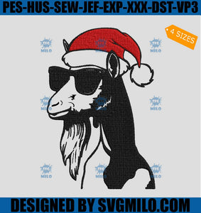 Goat-With-Sunglasses-Emrbroidery-Design_-Santa-Goat-Embroidery-Design