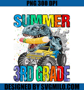 Goodbye Summer Hello 3rd Grade PNG, Monster Truck PNG