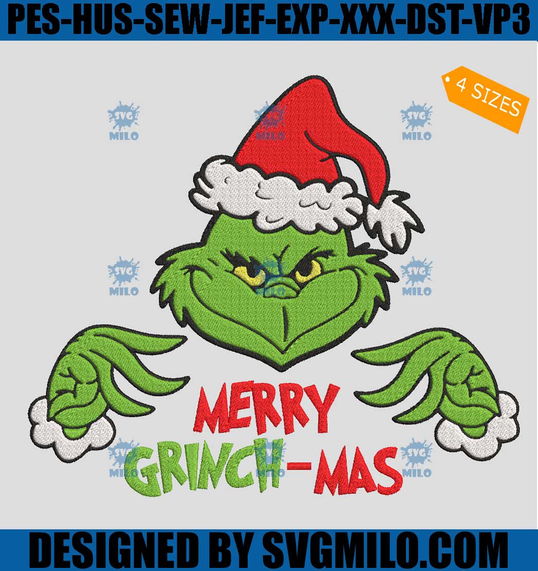 Grinch-Christmas-Embroidery-Design_-Merry-GrinchMas-Embroidery-Design ...