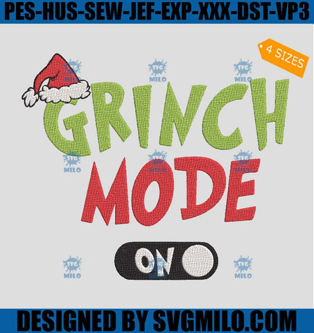     Grinch-Mode-Embroidery-Design_-Grinch-With-Santa-Hat-Embroidery-Design