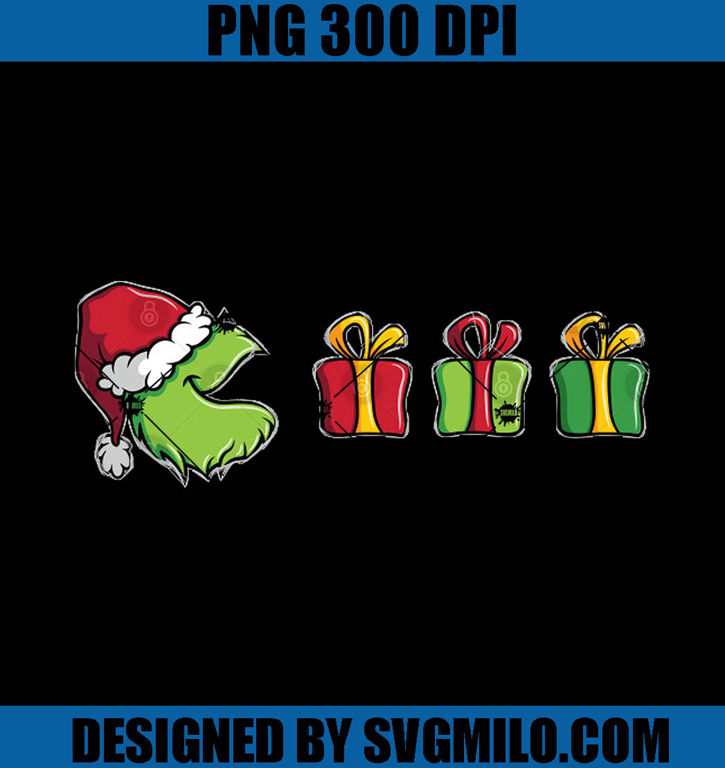 Grinched Man PNG, Santa Grinch PNG, Gift Chrsitmas PNG