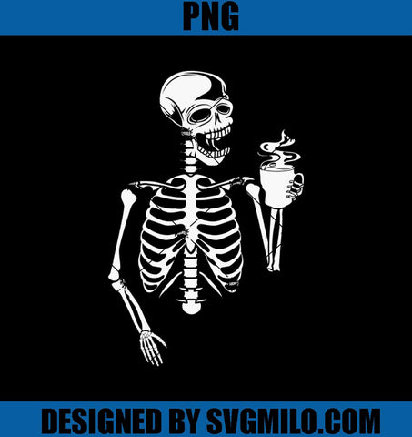 Halloween-Coffee-Drinking-PNG_-Sekeleton-Halloween-PNG