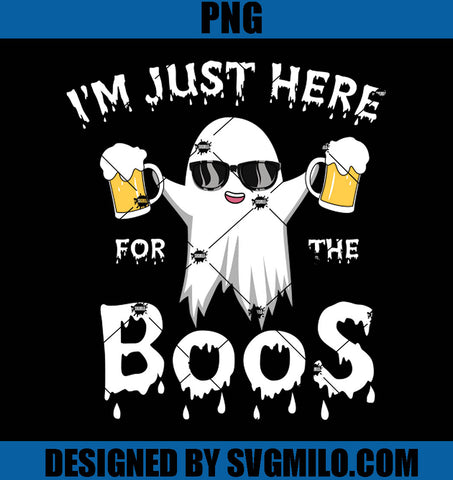 Halloween I Am Just Here For Beer Birthday PNG-Boos Beer PNG