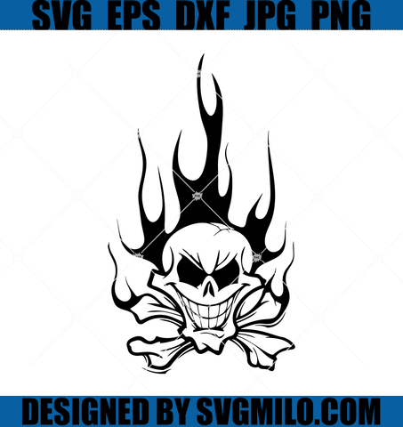 Skull-Flame-SVG