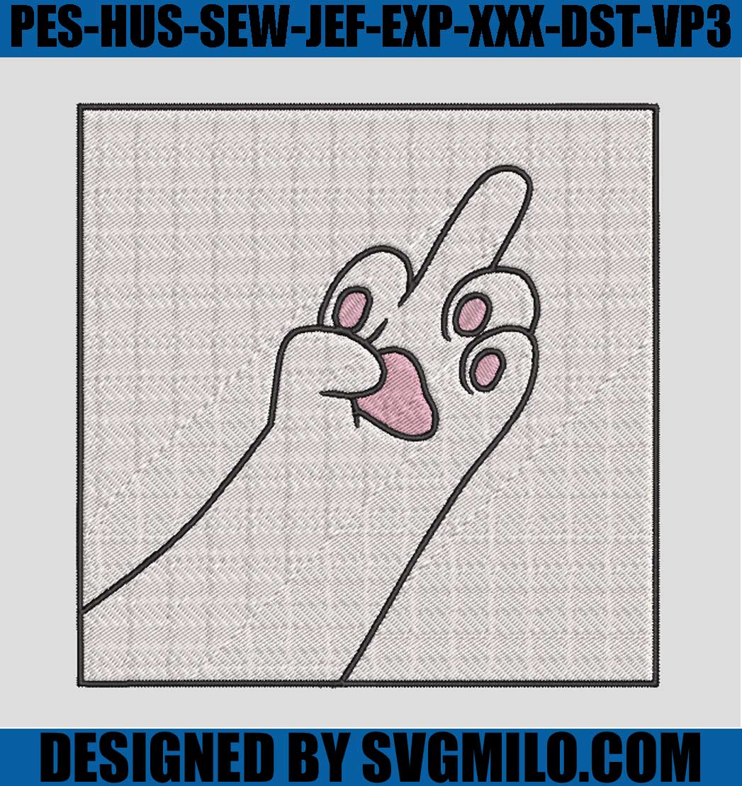 Hand-Cat-Fuck-Embroidery-Designs