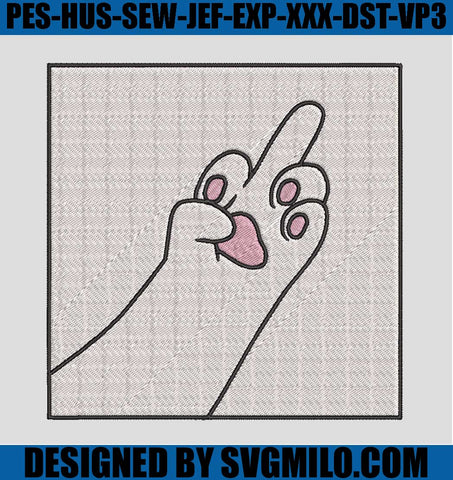 Hand-Cat-Fuck-Embroidery-Designs