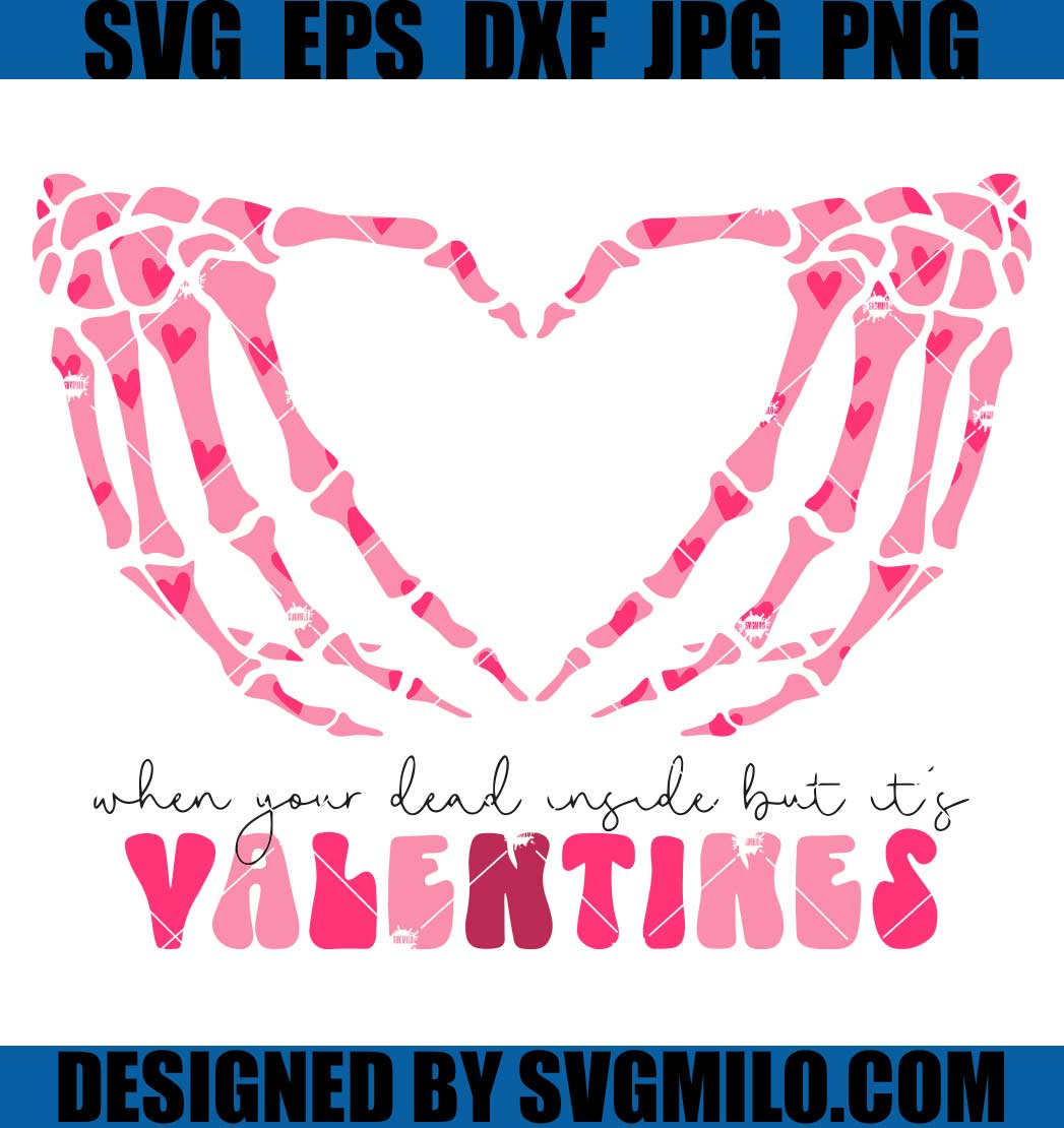 Hand Love Valentine SVG, Hugs And Kisses SVG