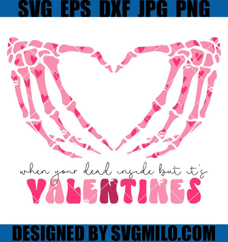 Hand Love Valentine SVG, Hugs And Kisses SVG