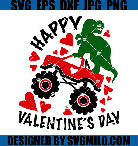 Happy-Valentine_s-Day-SVG_-Monster-Truck-SVG_-Dinosaur-Valentine-SVG