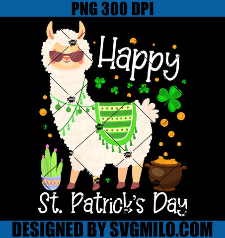 Happy St Patricks Day Llama PNG, Patrick Llama PNG