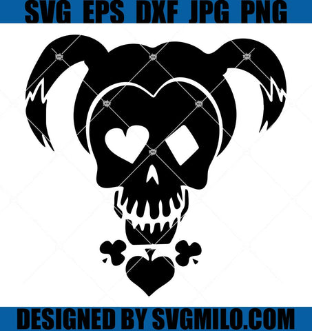 Harley-Quinn-Skull-Face-Suicide-Squad-SVG