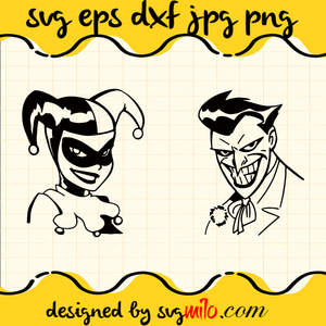 Harley Quinn & Joker Couples Bundel SVG