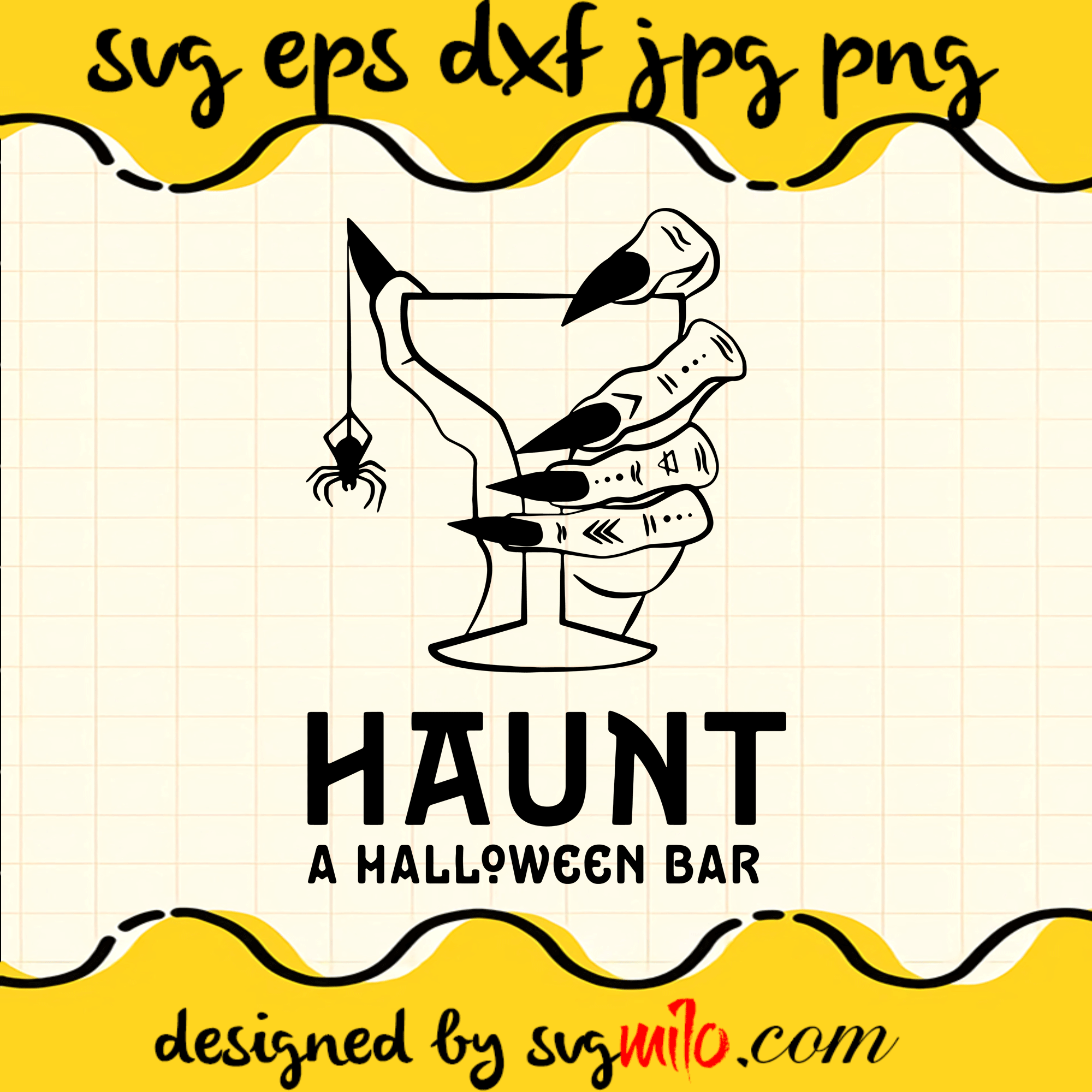 Haunt A Halloween Bar SVG, Halloween SVG