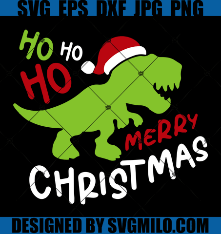 Ho-Ho-Ho-Merry-Christmas-Svg-Dinosaur-Svg-Santa-Svg