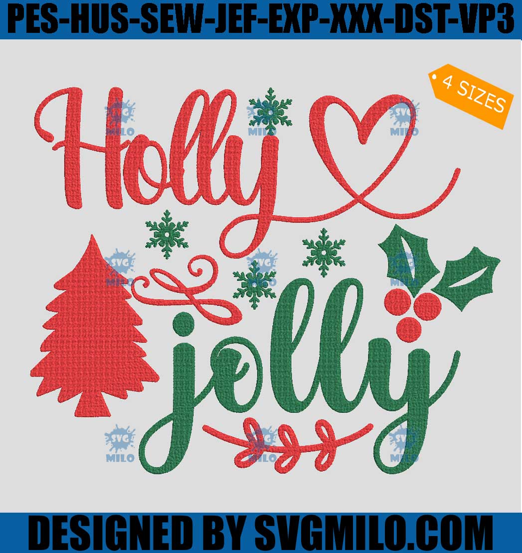 Holly-Jolly-Embroidery-Design_-Holiday-Embroidery-Design