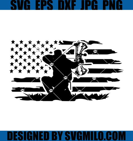 Hunting Fishing American Flag SVG Hunting SVG Fishing SVG 