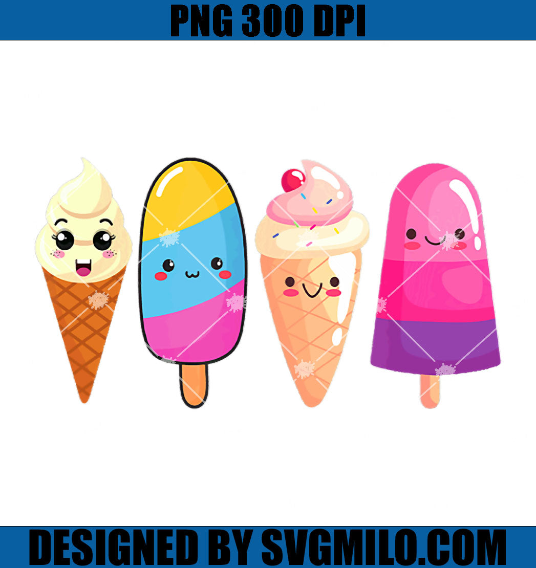 Ice Cream PNG, Summer Sweet Dessert PNG