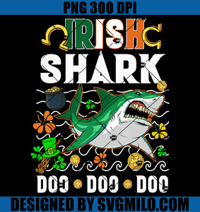 Irish Shark Doo Doo Doo PNG, Happy St Patrick's Day Shark PNG