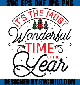 It-The-Most-WWaderful-Time-Svg_-Merry-Christmas-Svg