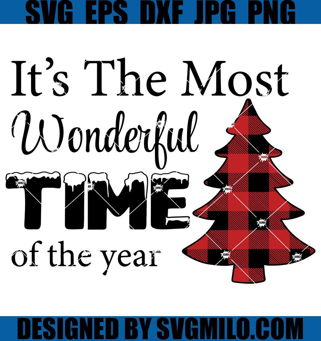 It_s-The-Most-Wonderful-Time-Christmas-Svg_-Buffalo-Tree-Svg_-Xmas-Svg