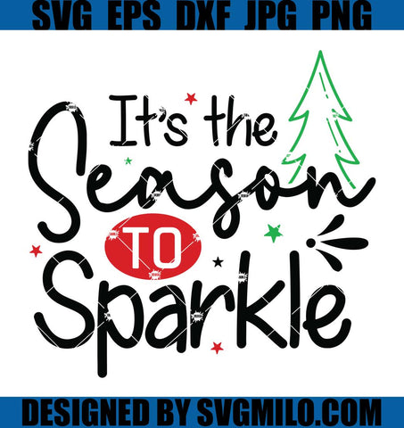 It's-The-Season-To-Sparkle-Svg_-Christmas-Tree-Svg