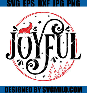 Joyful-Svg_-Christmas-Tree-Svg_-Santa-Hat-Svg