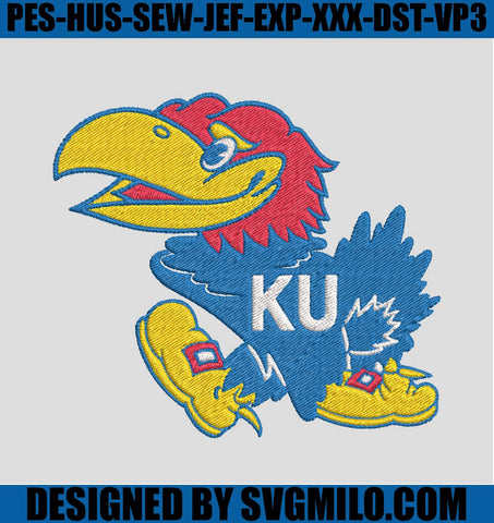 Kansas-Jayhawks-Logo-Embroidery-Design
