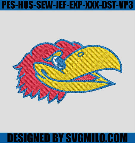 Kansas-Jayhawks-Secondary-Logo-Embroidery-Design