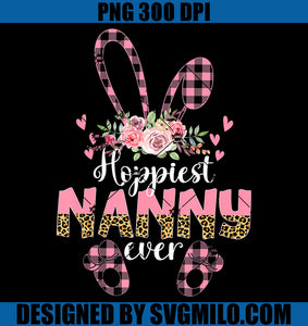 Leopard Bunny Hoppiest Nanny Ever PNG, Rabbit Easter PNG