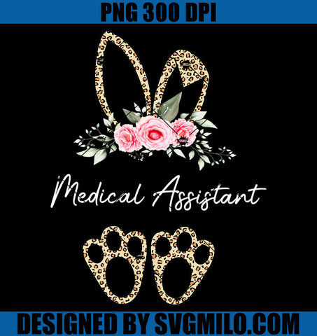 Leopard Easter Bunny PNG, Medical Assistant Happy Easter PNG