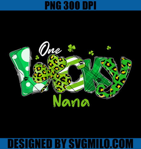 Leopard Shamrock PNG, One Lucky Nana PNG