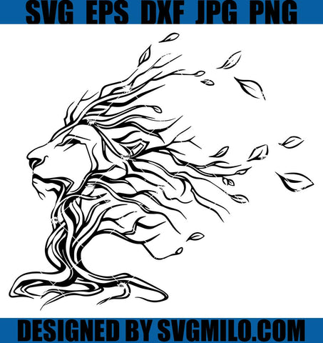 Lion-Svg_-Flower-Lion-Svg_-Tree-Lion-Svg