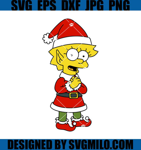 Lisa-Simpson-Svg_-Santa-Lisa-Simpson-Svg_-Christmas-Svg