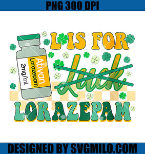 L is for Lorazepam PNG, Icu Er Rn Nurse PNG