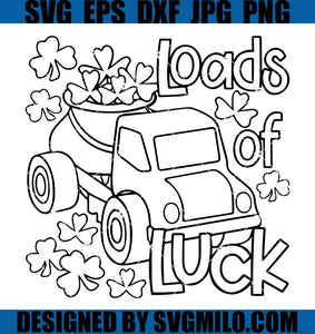 Loads-Of-Luck-Svg_-St-Patricks-Day-Svg_-Shamrock-Truck-Svg_-Dump-Truck-Svg