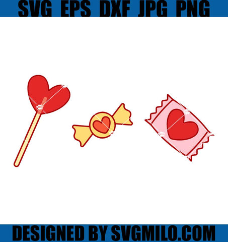 Lollipop Valentine SVG, Candy Valentine SVG, Valentine Day SVG