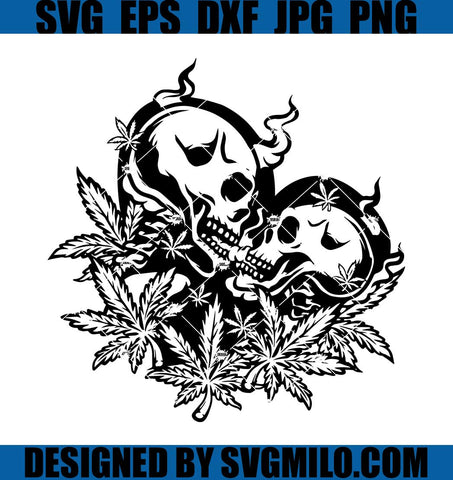 Lovers-Smoking-Joint-Svg_-Skull-Weed-Svg_-Cannabis-Svg