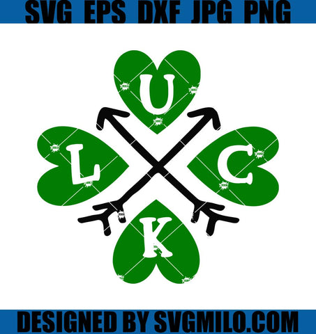 Luck-Svg_-St-Patricks-Day-Svg_-Lucky-Hearts-And-Arrows-Svg