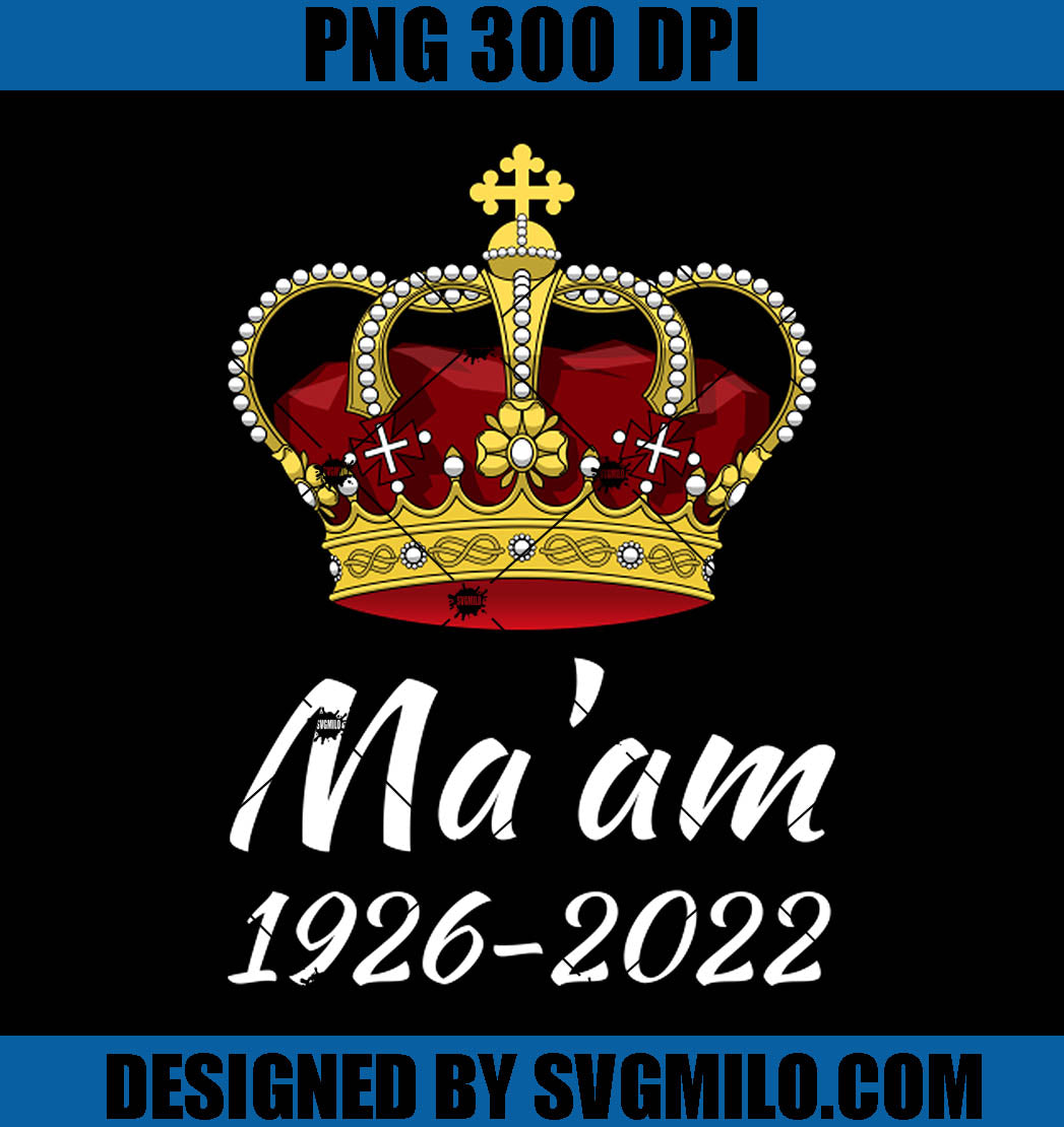 Ma'am Queen Elizabeth II Tribute PNG, Legendary Queen 1926-2022 PNG