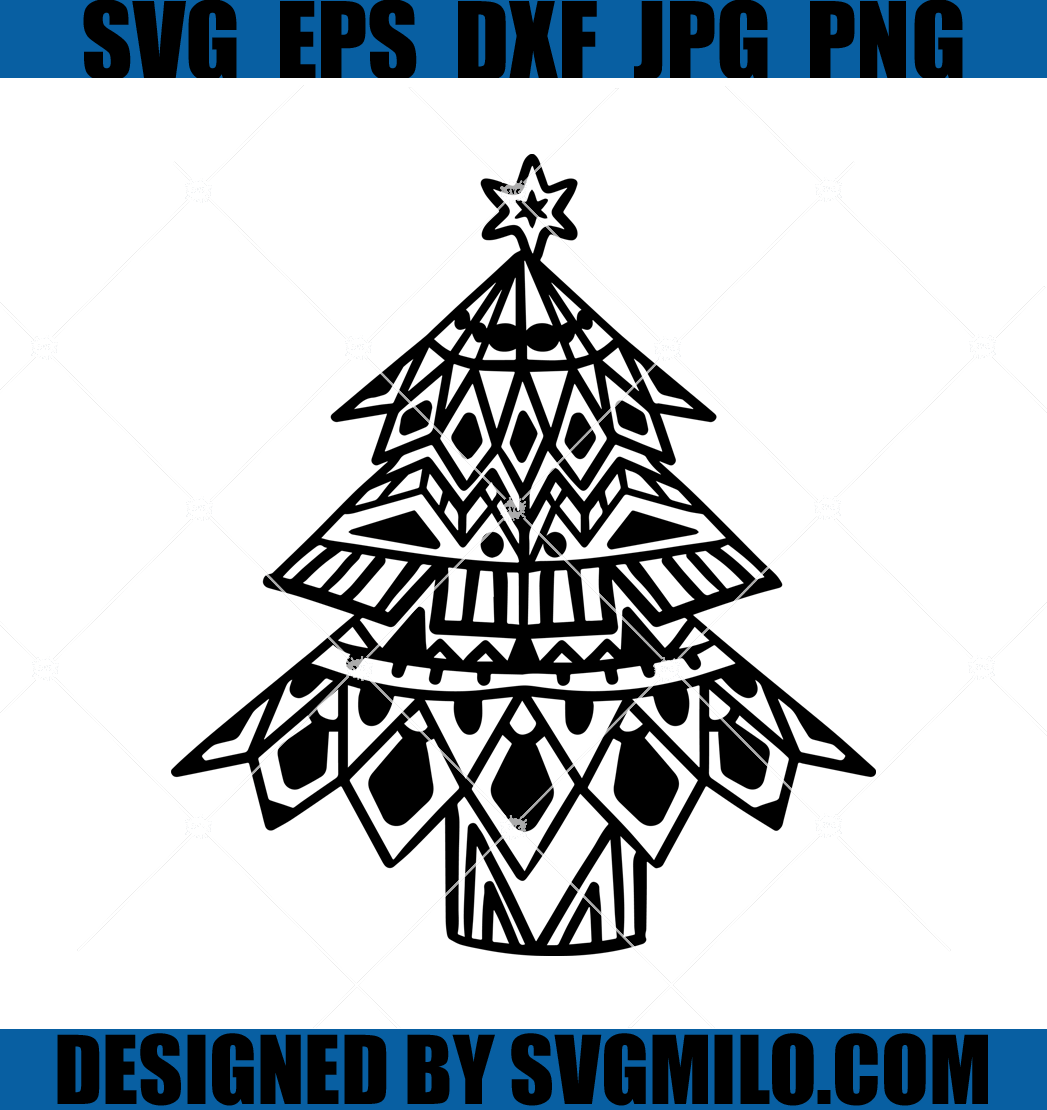 Mandala-Christmas-Tree-Svg-Merry-Christmas-Svg