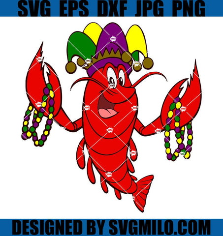 Mardi Gras Cajun Crawfish SVG, Mardi Gras SVG, Cajun Crawfish SVG