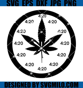 Marijuana-Pot-Leaf-Clock-Svg_-Weed-Svg_-Cannabis-Leaf-Svg