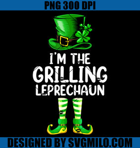 Matching Family PNG, I'M The Grilling Leprechaun PNG