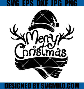 Merry-Christmas--Svg_-Reindeer-Antlers-Svg_-Santa-Hat-Svg